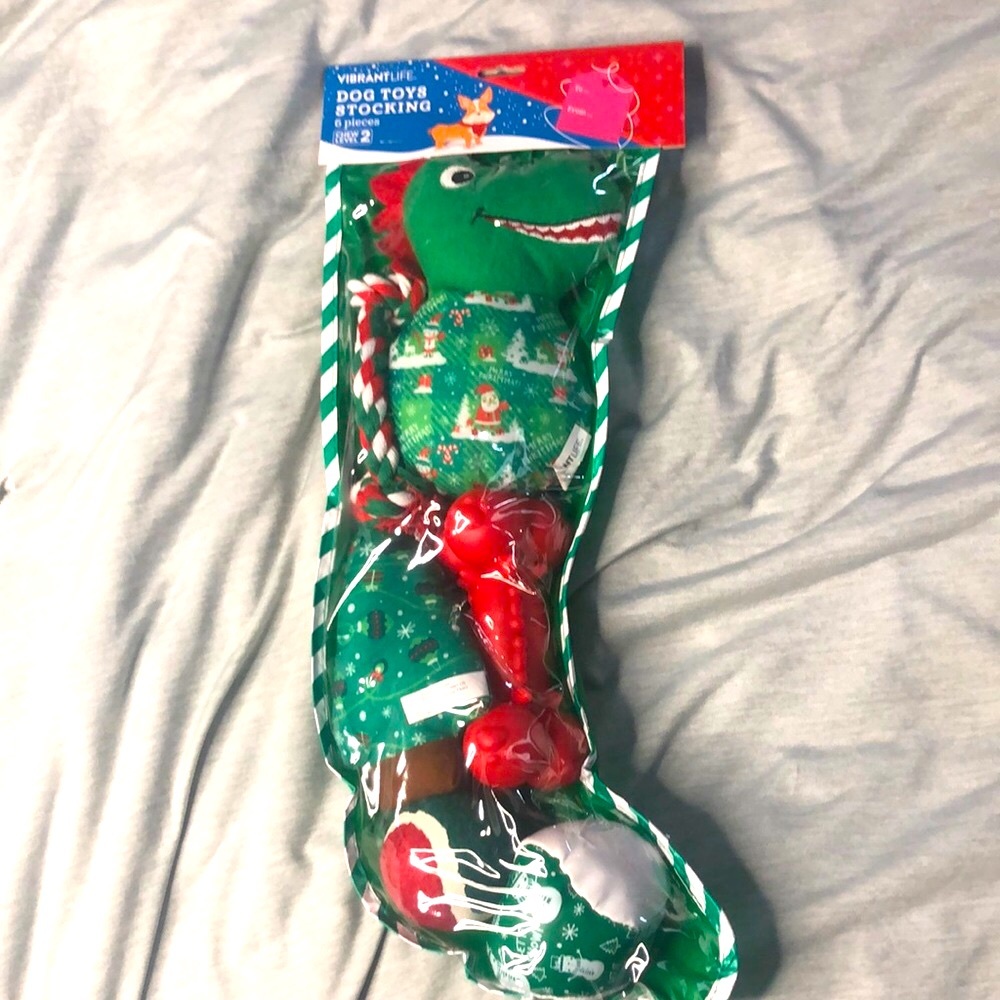 Christmas Dinosaur dog toy bundle 6 pc
